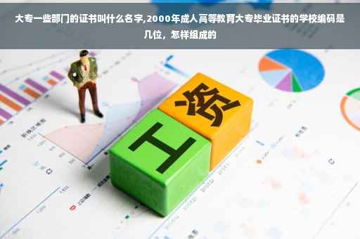 大专一些部门的证书叫什么名字,2000年成人高等教育大专毕业证书的学校编码是几位，怎样组成的
