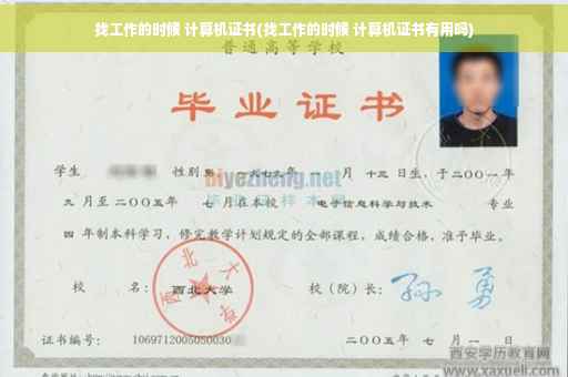 找工作的时候 计算机证书(找工作的时候 计算机证书有用吗)