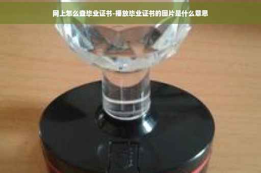 网上怎么查毕业证书-播放毕业证书的图片是什么意思