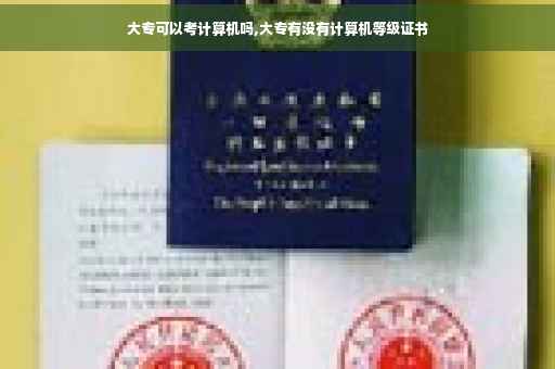 大专可以考计算机吗,大专有没有计算机等级证书