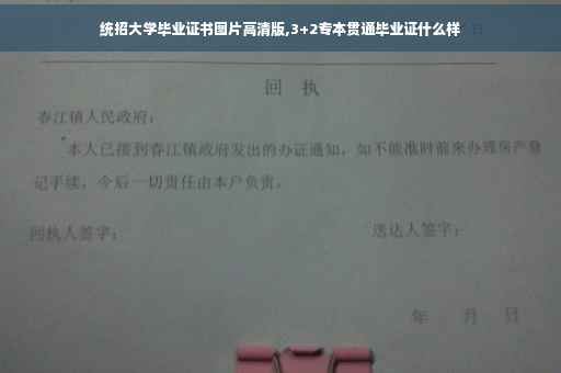 统招大学毕业证书图片高清版,3+2专本贯通毕业证什么样
