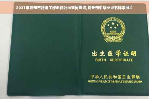 2021年锦州市特殊工种退休公示如何查询,锦州初中毕业证书样本图片