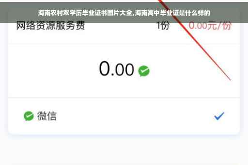 海南农村双学历毕业证书图片大全,海南高中毕业证是什么样的