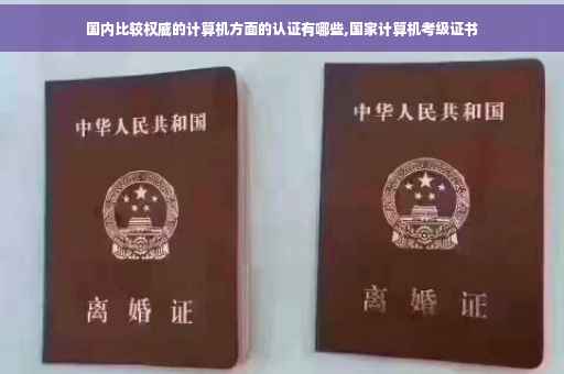 国内比较权威的计算机方面的认证有哪些,国家计算机考级证书