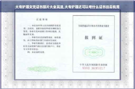 大专护理文凭证书图片大全高清,大专护理还可以考什么证书往后有用
