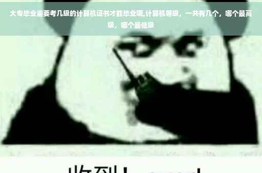 大专毕业需要考几级的计算机证书才能毕业呢,计算机等级，一共有几个，哪个最高级，哪个最低级