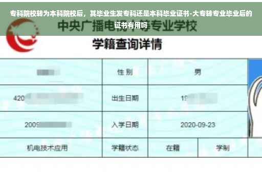 专科院校转为本科院校后，其毕业生发专科还是本科毕业证书-大专转专业毕业后的证书有用吗