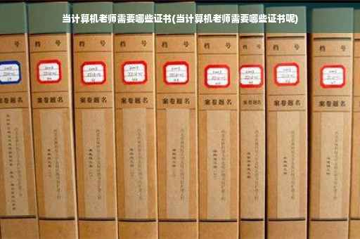 当计算机老师需要哪些证书(当计算机老师需要哪些证书呢)