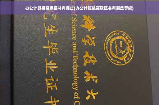 办公计算机高级证书有哪些(办公计算机高级证书有哪些等级)