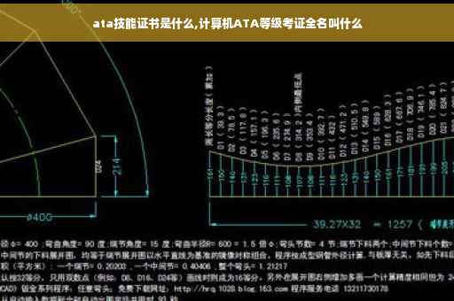 ata技能证书是什么,计算机ATA等级考证全名叫什么