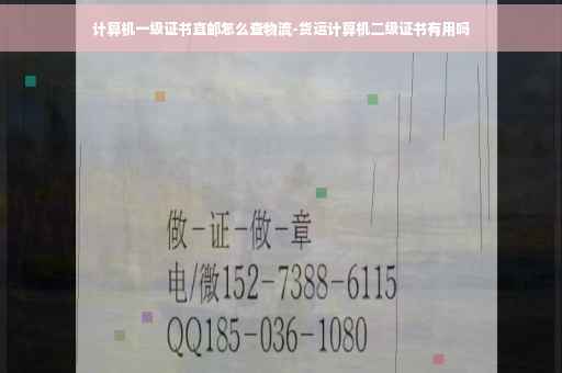 计算机一级证书直邮怎么查物流-货运计算机二级证书有用吗 计算机一级证书直邮怎么查物流-货运计算机二级证书有用吗