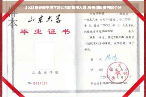 2023年央美中法学院北京的招生人数,央美和国美的哪个好