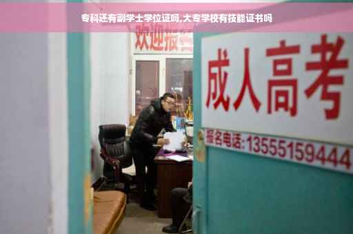 专科还有副学士学位证吗,大专学校有技能证书吗
