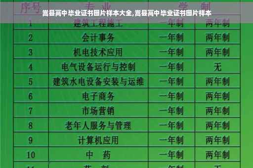 嵩县高中毕业证书图片样本大全,嵩县高中毕业证书图片样本