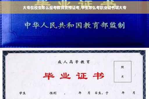 大专在校生怎么报考教师资格证考,学生怎么考职业证书呢大专
