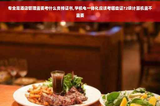 专业是酒店管理需要考什么资格证书,学机电一体化应该考哪些证?2级计算机需不需要