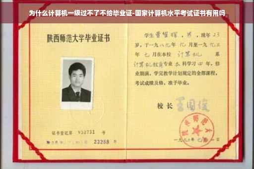 为什么计算机一级过不了不给毕业证-国家计算机水平考试证书有用吗