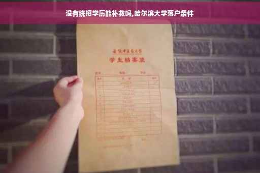 没有统招学历能补救吗,哈尔滨大学落户条件