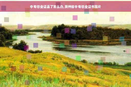 中专毕业证丢了怎么办,贵州省中专毕业证书图片