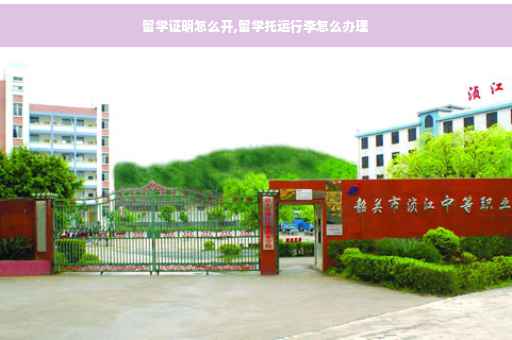 留学证明怎么开,留学托运行李怎么办理