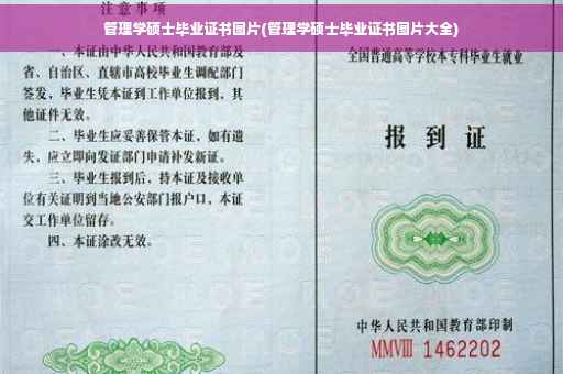 管理学硕士毕业证书图片(管理学硕士毕业证书图片大全)