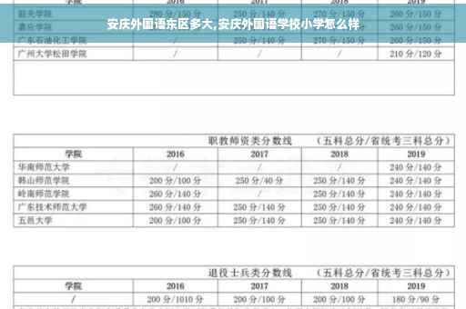 安庆外国语东区多大,安庆外国语学校小学怎么样