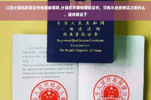 江苏计算机职称证书有哪些等级,计算机方面有哪些证书，可有从业资格证之类的么，请详细说下