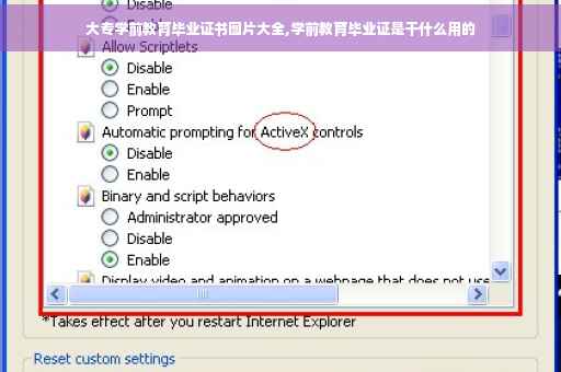 大专学前教育毕业证书图片大全,学前教育毕业证是干什么用的