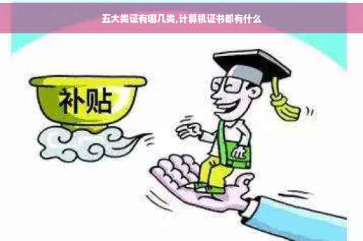 五大类证有哪几类,计算机证书都有什么
