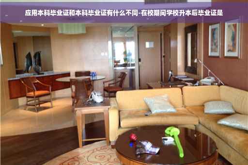 应用本科毕业证和本科毕业证有什么不同-在校期间学校升本后毕业证是