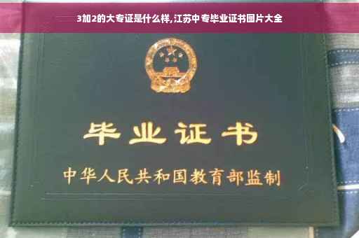 3加2的大专证是什么样,江苏中专毕业证书图片大全