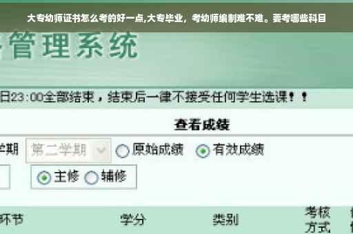 大专幼师证书怎么考的好一点,大专毕业，考幼师编制难不难。要考哪些科目