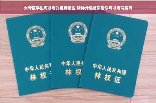 大专医学生可以考的证有哪些,精神分裂临床治愈可以考驾照吗