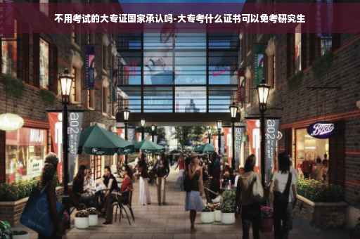 不用考试的大专证国家承认吗-大专考什么证书可以免考研究生