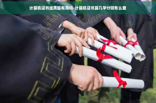 计算机证书纸质版有用吗-计算机证书算几学分呀怎么查