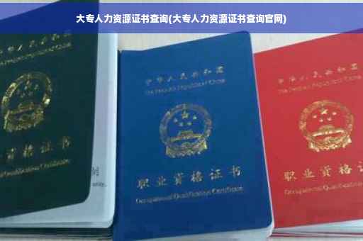 大专人力资源证书查询(大专人力资源证书查询官网)