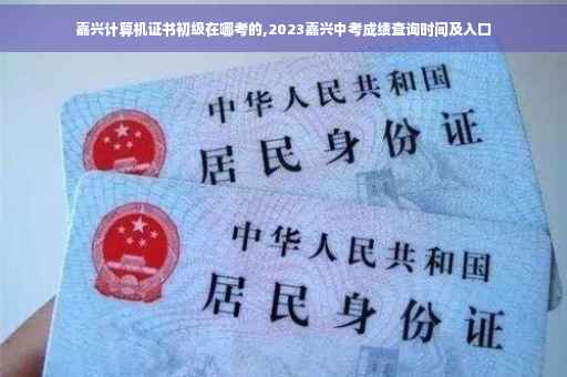 嘉兴计算机证书初级在哪考的,2023嘉兴中考成绩查询时间及入口