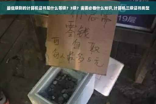 最低级别的计算机证书是什么等级？3级？需要必备什么知识,计算机三级证书类型