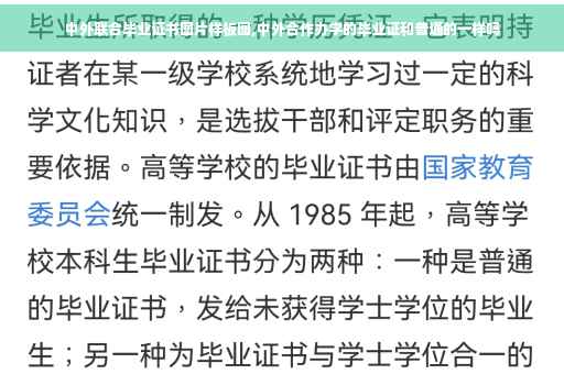 中外联合毕业证书图片样板图,中外合作办学的毕业证和普通的一样吗