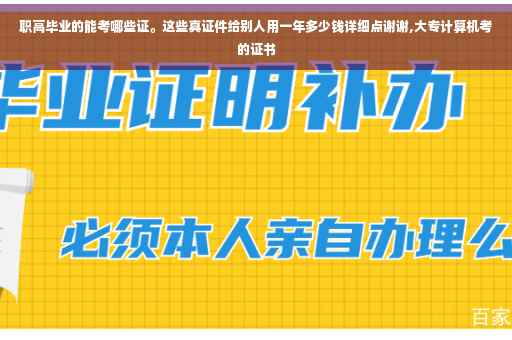 职高毕业的能考哪些证。这些真证件给别人用一年多少钱详细点谢谢,大专计算机考的证书 职高毕业的能考哪些证。这些真证件给别人用一年多少钱详细点谢谢,大专计算机考的证书