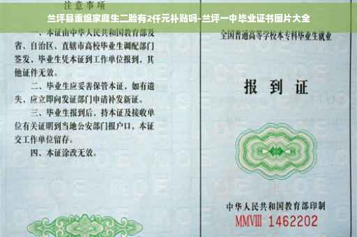 兰坪县重组家庭生二胎有2仟元补贴吗-兰坪一中毕业证书图片大全