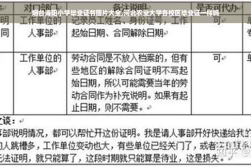 烟台海阳小学毕业证书图片大全,河北农业大学各校区毕业证一样吗