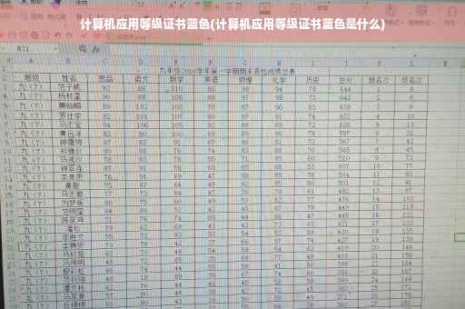 计算机应用等级证书蓝色(计算机应用等级证书蓝色是什么)