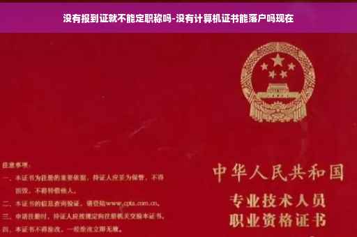 没有报到证就不能定职称吗-没有计算机证书能落户吗现在