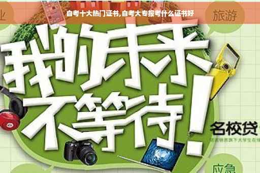 自考十大热门证书,自考大专报考什么证书好