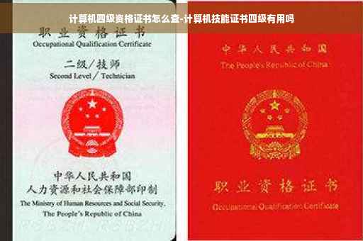 计算机四级资格证书怎么查-计算机技能证书四级有用吗