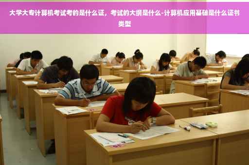 大学大专计算机考试考的是什么证，考试的大纲是什么-计算机应用基础是什么证书类型