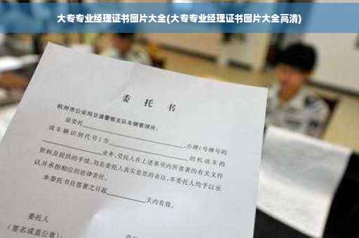 大专专业经理证书图片大全(大专专业经理证书图片大全高清)