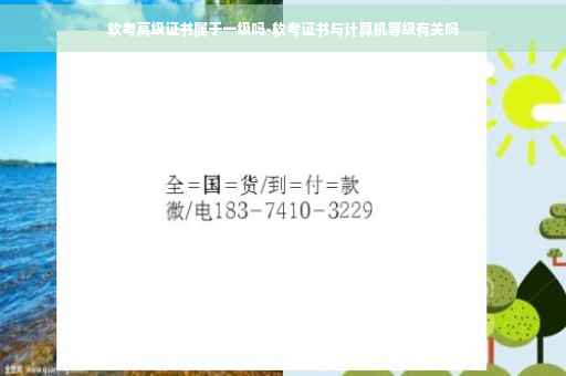 软考高级证书属于一级吗-软考证书与计算机等级有关吗