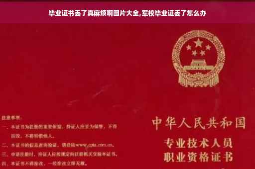 毕业证书丢了真麻烦啊图片大全,军校毕业证丢了怎么办